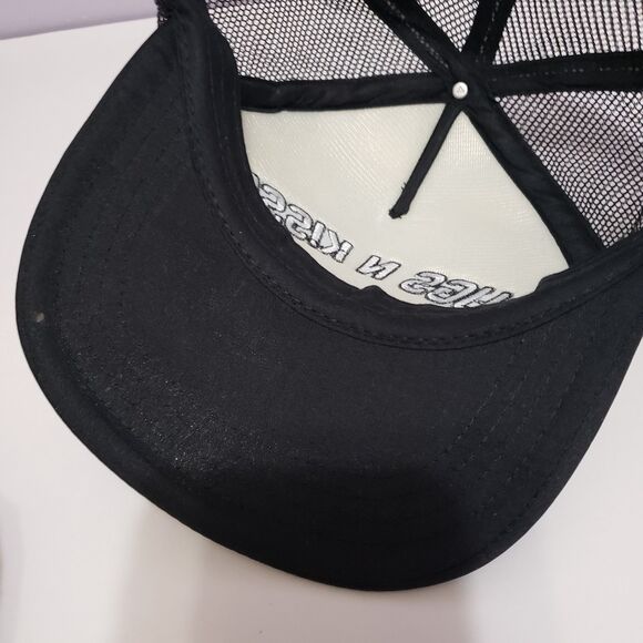 Pugs & Kisses Black Adjustable Baseball Style Cap Unisex - Picture 6 of 7